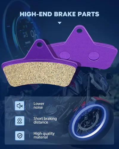 Vista 2 de ECCPP Pastillas de freno para pastillas de freno Arctic Cat 250 300 400 500 650 Bearcat 454, FA271 delanteras+traseras de fibra de carbono
