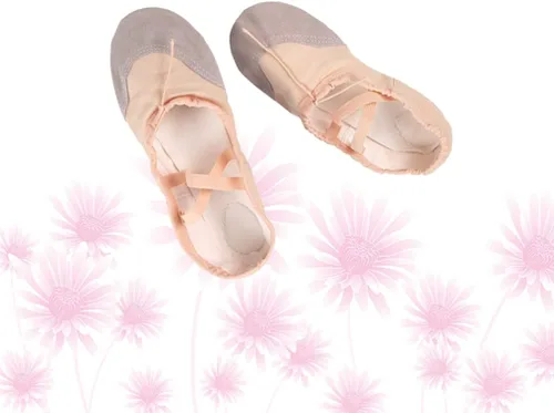 Vista 5 de ONDIAN CHUNCIN - Ballet Dancing Shoes Ballet Slippers Pilates Shoes Yoga Shoes Dance Gymnastics Shoes for Dancer Children Adults Size 26