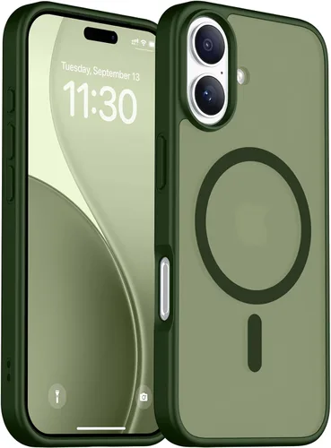 Vista 29 de Red2Fire Funda magnética para iPhone 13 Pro Max, protección completa mejorada de la cámara, compatible con MagSafe, funda protectora translúcida