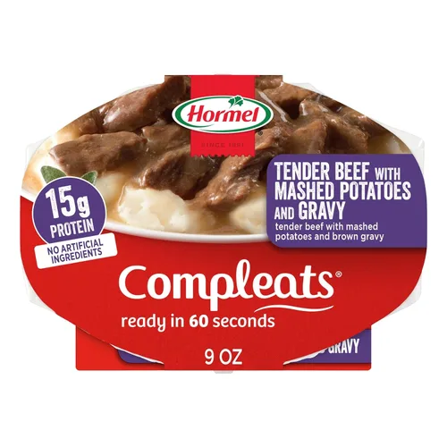 Vista 14 de HORMEL COMPLEATS - Carne asada y puré de patatas con salsa, de microondas, 9 onzas (paquete de 6)