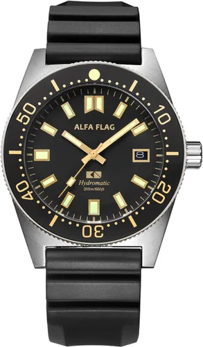 Vista 3 de Hydromatic AFHM200-1A9 - Reloj deportivo automático profesional para hombre, 656.2 ft660 pies, AFHM200-1A9, Buceo Profesional