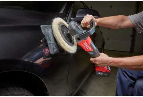 Vista 7 de Milwaukee M18 18-volt Combustible iones de litio Brushless Cordless 7 en. Pulidora de velocidad variable (solo herramienta) Herramientas