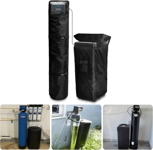 Vista 13 de Bitubi Chaqueta de neopreno suavizante de agua, suavizante de agua para exteriores y cubierta para tanque de filtro para evitar la sudoración