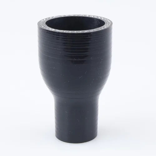 Vista 104 de AC PERFORMANCE ID de 1" a 1/2" (25mm a 13mm) Manguera de silicona recta reductora de 3 capas reforzada negra, 3" de longitud Negro