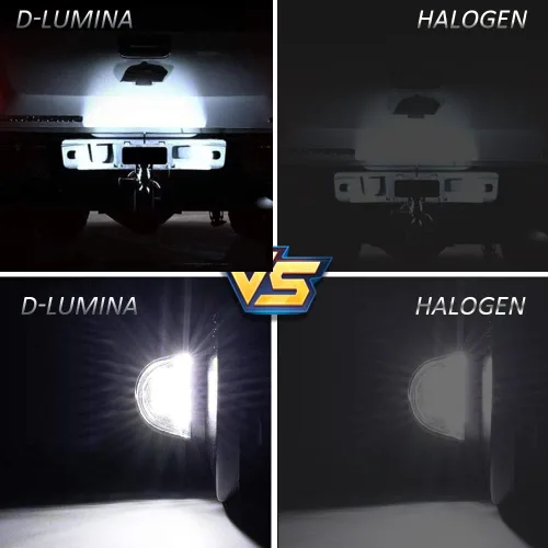 Vista 3 de D-Lumina Conjunto de luces LED para matrícula compatible con camioneta F150 F250 F350 F450 F550 Superduty Ranger Explorer Bronco Excursion