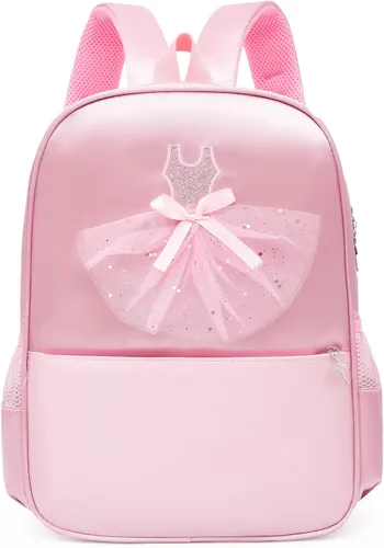 Vista 12 de Dorlubel - Linda mochila de ballet con tutú con llavero para niñas Tutú rosa niña 7