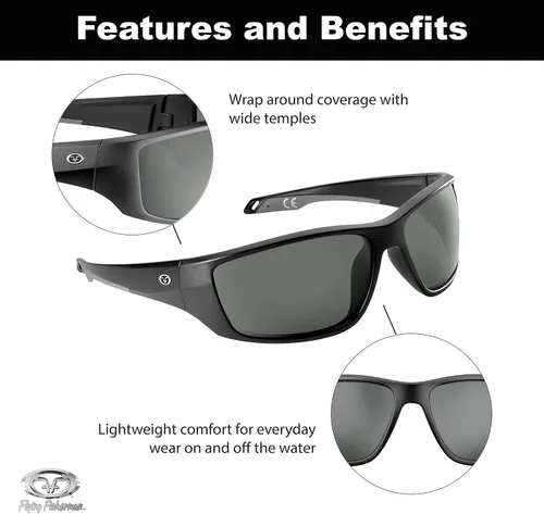 Vista 3 de Flying Fisherman Gafas de sol envolventes Carico