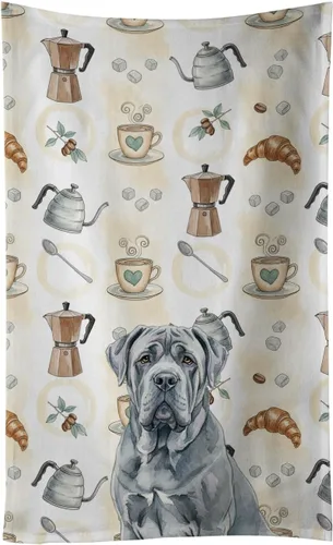 Vista 262 de Caroline's Treasures Afghan Hound - Toalla de cocina para barra de café, terciopelo frontal y lazo de algodón, lavable a máquina Sabueso afgano