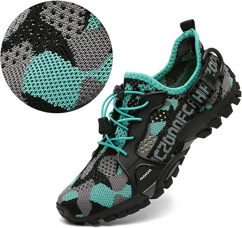 Vista 2 de TANGYUGEN Zapatos de agua para hombres y mujeres zapatos de senderismo al aire libre secado rápido zapatos de playa para viajes senderismo caminar