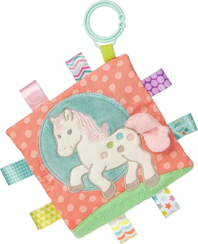 Vista 12 de Mary Meyer Taggies Touch & Feel Libro de Tela Suave con Papel Crujiente y Sonajero, 6 x 6 Pulgadas, Painted Pony