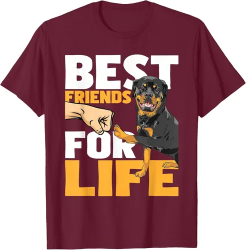 Vista 83 de Best Friends for Life - Rottweiler Animal Dog Lover Breeder T-Shirt