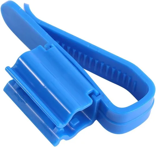 Vista 4 de 2 unids Clip ajustable diseño de plástico azul multifuncional tubería de agua Clip de fijación clip de montaje de peces ajustable Clip de montaje