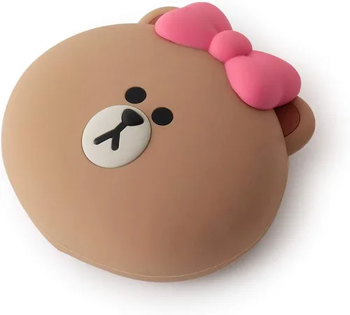 Vista 9 de Line Friends CHOCO - Bolso pequeño de silicona para monedero, color beige