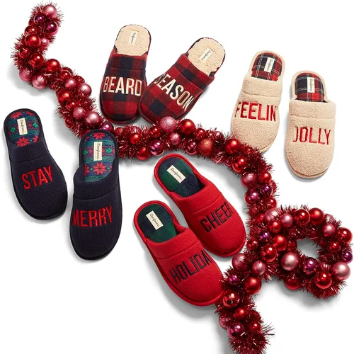 Vista 3 de Dearfoams Divertido suéter navideño feo para hombre