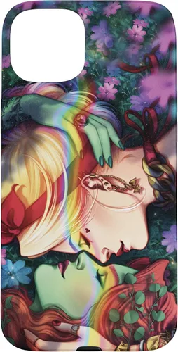Vista 9 de iPhone 16 DC Comics Pride Harley Quinn & Poison Ivy Nose Touch Case