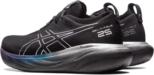 Vista 3 de ASICS Zapatillas de running Gel-Nimbus 25 Platinum para mujer, negro, plateado