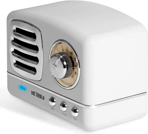 Vista 3 de Victrola Lily Mini estéreo Bluetooth (VS-170) Blanco 3.75 x 2.13 x 2.75 pulgadas