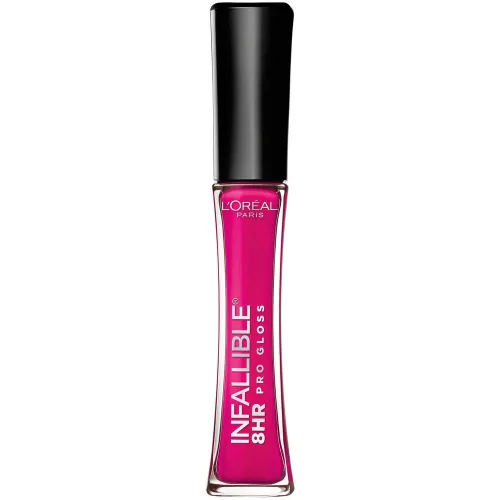Vista 27 de L'Oreal Paris Makeup Infallible - Brillo labial hidratante de 8 horas, pétalo nude, 0.21 onzas líquidas Pétalo Desnudo