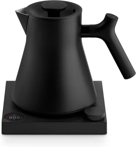 Vista 9 de Fellow Corvo EKG Pro - Tetera eléctrica para té y café, 0.9 litros Precision Temp Control, Stainless Steel, Brew Timer, Smart Scheduling, Wide