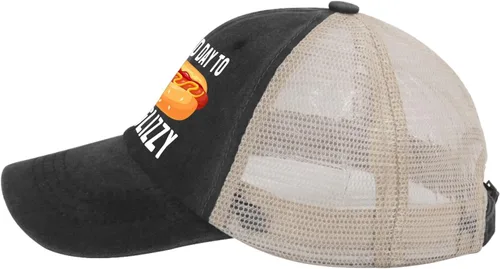 Vista 3 de It's A Bad Day to Be A Glizzy Hat Trucker Hat - Gorra de malla vintage para mujer para el verano, AllBlack1