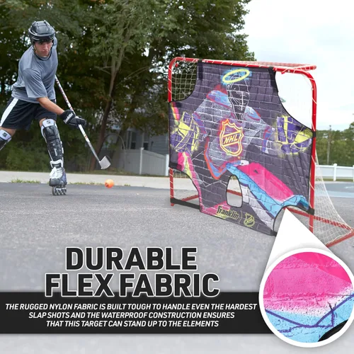 Vista 3 de Franklin Sports NHL Street Hockey Goalie Shooting Target - Shooter Tutor Hockey Goal Practice Target - Street Hockey Net Goalie Target - Easy Attach