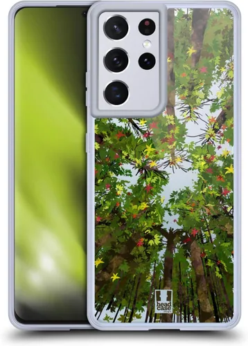 Vista 10 de Head Case Designs Funda de gel con diseño de hojas de otoño (protección de grado militar) compatible con Samsung Galaxy S21 Ultra 5G Autumn Leaves
