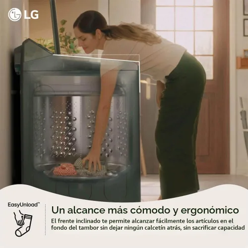 Vista 7 de LG WT8400CB - Arandela de carga superior de capacidad mega de 5.5 pies cúbicos con EasyUnload - Negro mate
