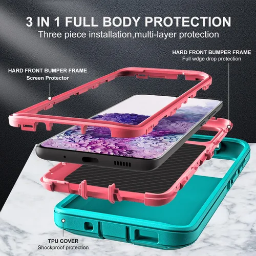 Vista 4 de YKHJKLEC Solo funda para Samsung Galaxy S20, no compatible con Galaxy S20 FE/S20 Plus/S20 Ultra, con 2 piezas