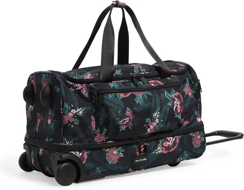 Vista 2 de Vera Bradley Women's Recycled Lighten Up Reactive Foldable Rolling Duffle Luggage