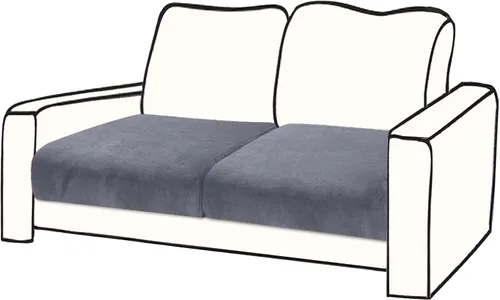 Vista 37 de BT.WA Funda de Cojín de Sofá de Terciopelo 1 Pieza Funda de Cojín de Asiento Elástica Funda de Sillón Fundas Separadas de Sofá Seccional Protector