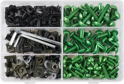 Vista 9 de Complete Fairing Bolts Screw Compatible with Versys 650 Compatible with Ninja 650R 1000 Z750 Z1000 ZZR600 ZX6R ZX7R ZX9R ZX10R ZX12R ZX14R