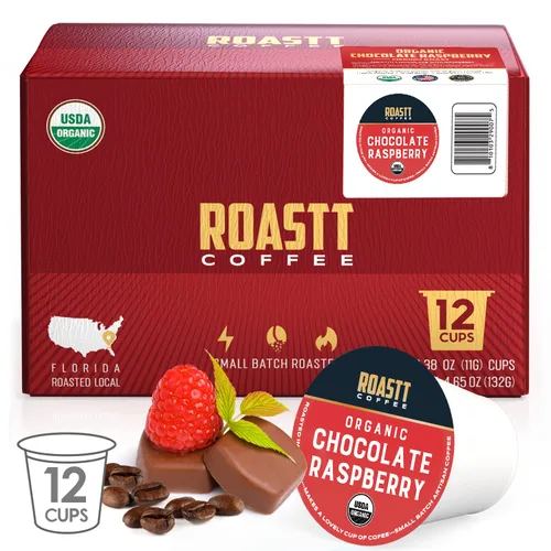 Vista 10 de Cápsulas de café de coco orgánico para cafeteras compatibles con Keurig K Cup, cápsulas de café de coco orgánico con cafeína de tostado medio