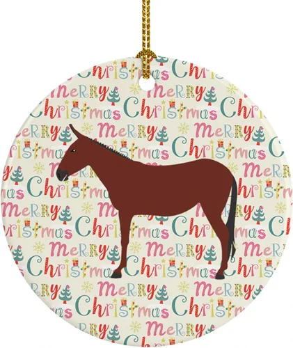 Vista 112 de Caroline's Treasures Adorno de cerámica de avestruz común para árbol de Navidad, decoración colgante para el hogar, Navidad, vacaciones, fiesta