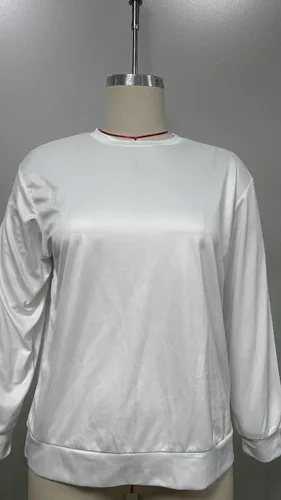 Vista 5 de Ropa de mujer de moda para otoño, sudadera estampada de manga larga cuello redondo casual cómoda suelta ligera
