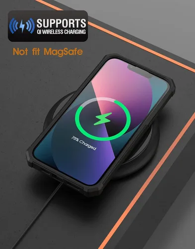 Vista 6 de Poetic Neon Series - Funda diseñada para iPhone 13 Mini, doble capa, resistente, resistente, ligera, delgada, a prueba de golpes, funda protectora