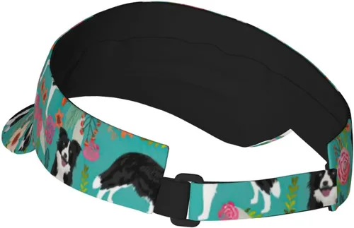 Vista 3 de Gorra de visera de protección solar para adultos, con estampado de libros, ajustable, para playa, piscina, golf, tenis, unisex
