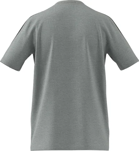 Vista 5 de adidas Camiseta Essentials de 3 rayas para hombre, Negro Blanco