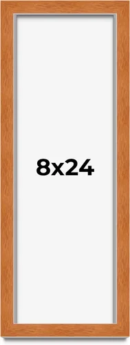 Vista 234 de Marco de 3 x 3 pulgadas de madera maciza de nuez y miel marrón con plexiglás acrílico UV, respaldo de tablero de espuma y accesorios para colgar