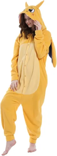 Vista 4 de Pijama de dragón unisex de animales, disfraz de cosplay para adultos