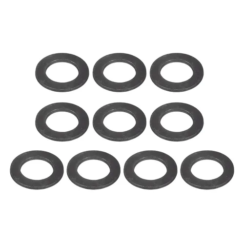 Vista 16 de Uxcell Arandela plana de acero al carbono para pernos M8, 10 piezas M8 x 16 x 1.5mm, aleación de acero negro oxidado de grado 8.8, sujetadores