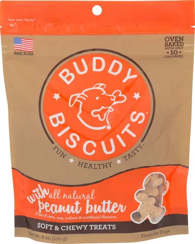 Vista 11 de Buddy Biscuits - Golosinas suaves y masticables para perros con tocino y queso, 6 onzas (Paquete de 4) (17200)