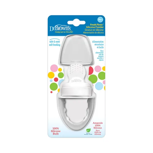 Vista 2 de Dr. Brown's Diseñado para nutrir, alimentador de silicona Fresh Firsts, gris, talla única