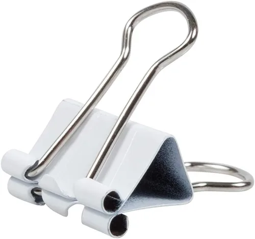 Vista 3 de Broches aprietapapeles JAM Paper®, Blanco