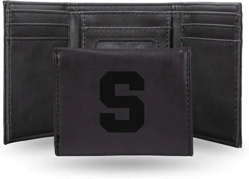 Vista 109 de NCAA Rico Industries - Billetera triple grabada con láser, con grabado láser, accesorio para hombre
