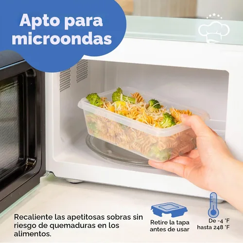Vista 4 de Chef's Path Juego de 32 piezas de contenedores herméticos de almacenamiento de alimentos con tapas de fácil cierre, 16 contenedores y tapas