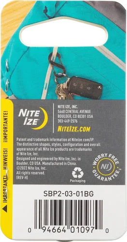 Vista 5 de Nite IZE - Mosquetón doble de plástico S-Biner Negro