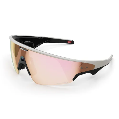 Vista 12 de Oakley Meta Vanguard with Meta AI, Audio, Photo, Video Compatibility - White, Prizm™ Sapphire