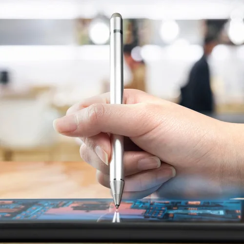 Vista 6 de BoxWave Stylus Pen Compatible with Blackview A53 Pro - AccuPoint Active Stylus (2-Pack), Electronic Stylus with Ultra Fine Tip - Metallic Silver