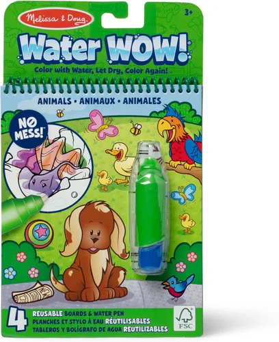 Vista 10 de Melissa & Doug On The Go Water Wow! Almohadilla de actividades para colorear reutilizable que se revela con agua - Selva