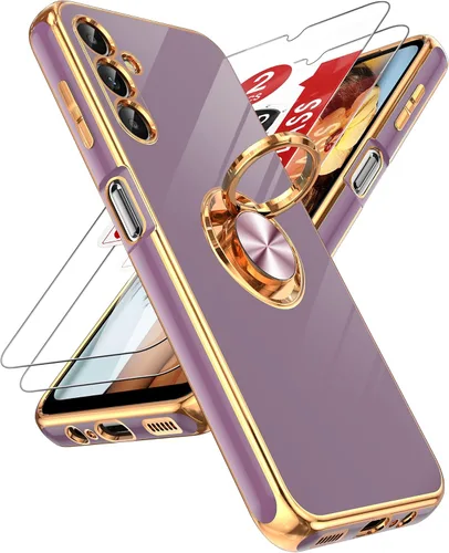 Vista 152 de LeYi Funda para iPhone XR: con Protector de Pantalla de Vidrio Templado [Paquete de 2] Soporte de Anillo Giratorio de 360°, Soporte Magnético